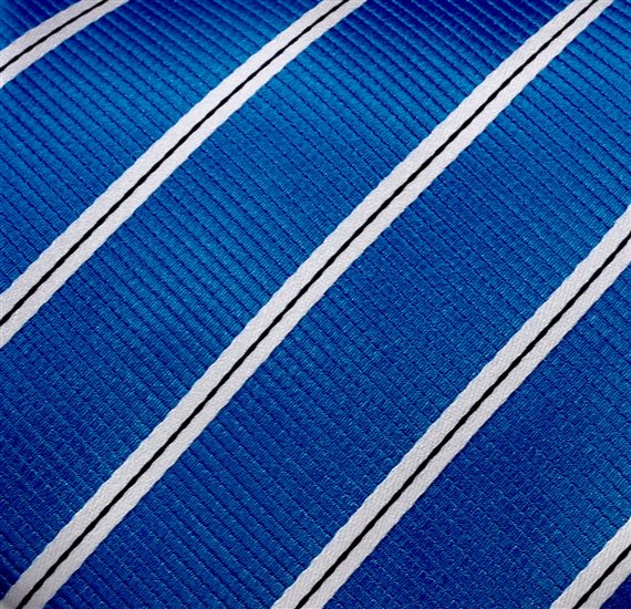 Gravata Azul Royal Riscas