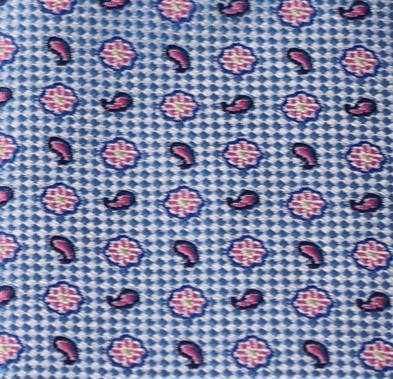 Gravata de Menino Azul com Flores