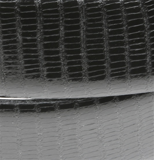 Detalhe cinto réptil preto