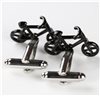 Reversa Botões de Punho Bicicletas Pretas
