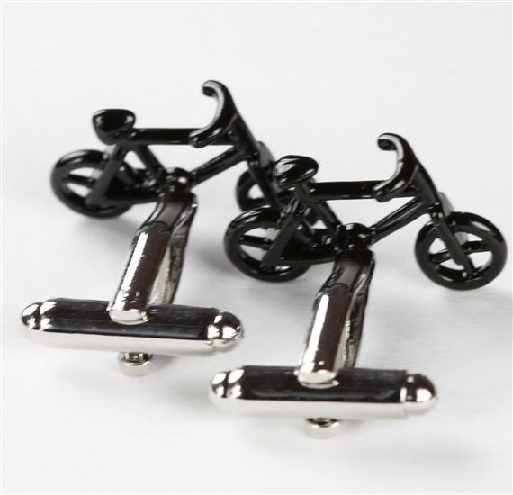 Reversa Botões de Punho Bicicletas Pretas