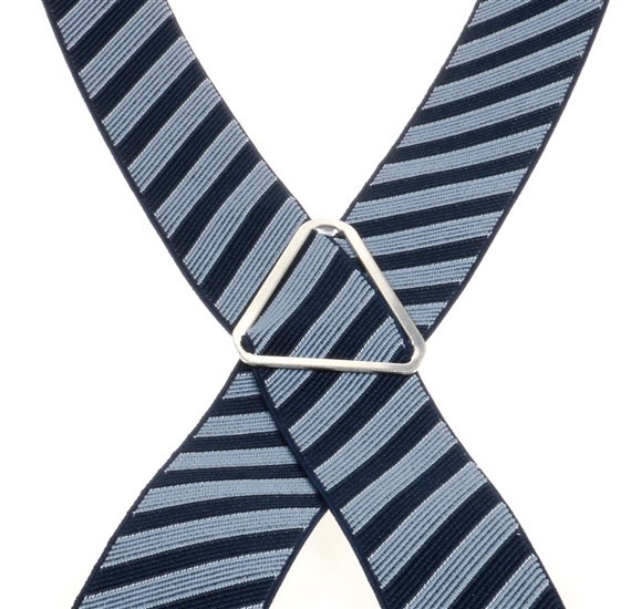Suspensórios riscas azul marinho e celeste - Pisa 86