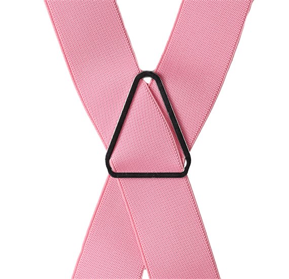 Suspensórios elásticos rosa