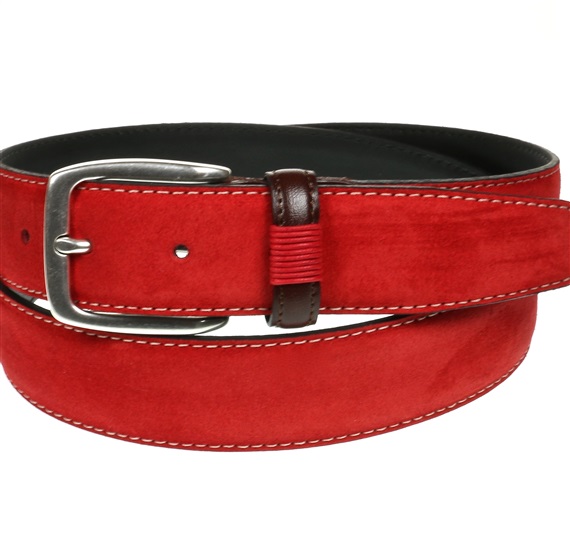 Cinto de Camurça Vermelho
