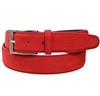 Cinto de Couro Rachado Vermelho