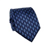 Gravata Paisley Azul Marinho de Seda Natural