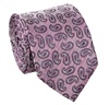 Gravata Paisley Rosa de Seda Natural