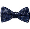 Laço Menino Azul Marinho Paisley Azulão